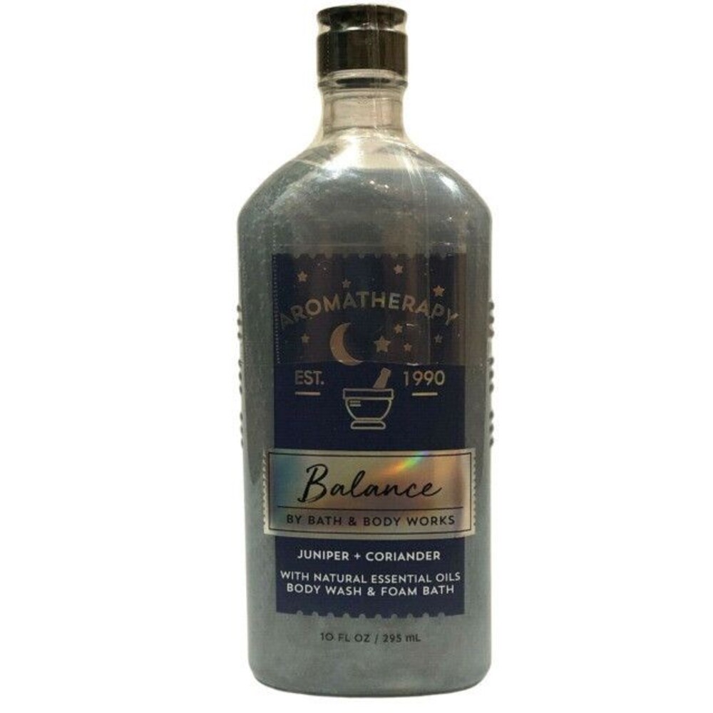 Bath & Body Works Aromatherapy BALANCE Juniper Coriander Body Wash 10oz RARE HTF